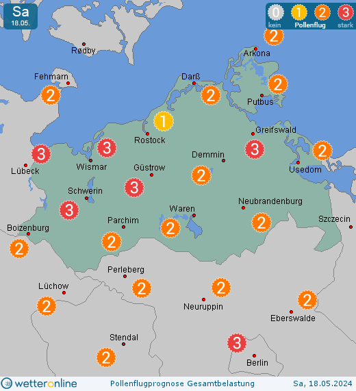 Siemz-Niendorf: Pollenflugvorhersage Ambrosia für Samstag, den 27.04.2024