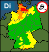 Aktuelle Unwetter-Warnlage Deutschland