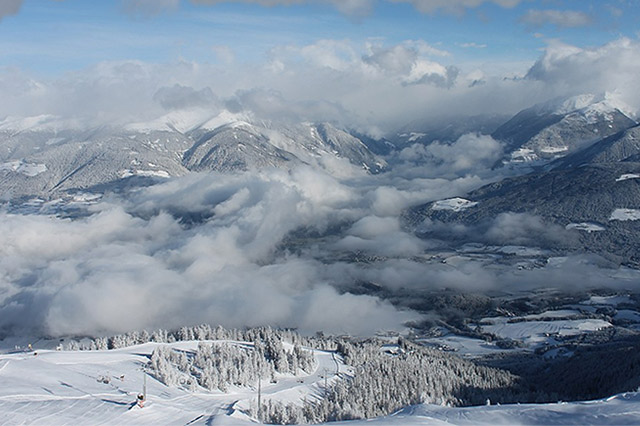 Viel Schnee in den Alpen