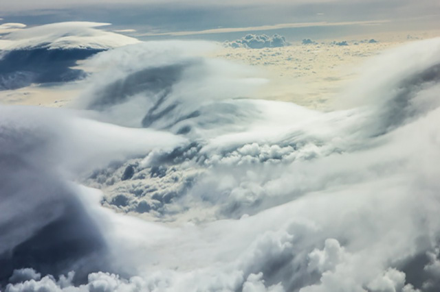 Föhnwolken über Italien