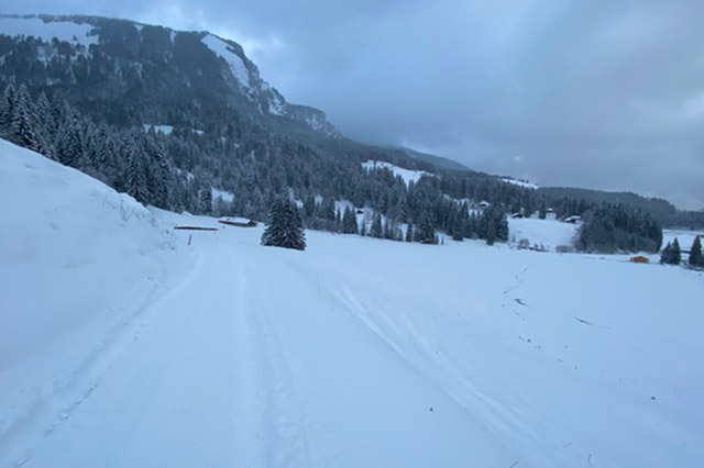 Neue Schneefälle in der Schweiz