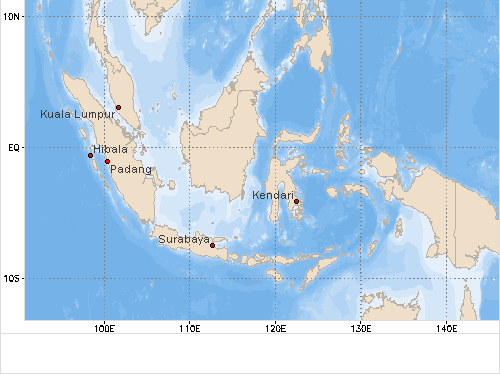 Segelregionen Indonesien