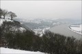 Schnee am Rhein