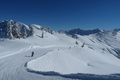 Alpen noch tief verschneit