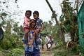 Schwerer Zyklon trifft Indien