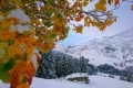 Wintereinbruch in den Bergen