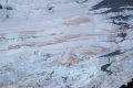 Buschfeuer färben Gletscher