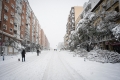 Schneesturm legt Madrid lahm
