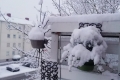Südbayern tief verschneit